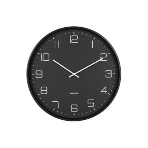 Karlsson Lofty Wandklok - Zwart - 40CM