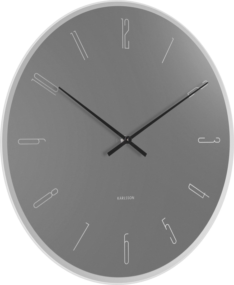 Karlsson Moon Wandklok - Spiegelglas - Geruisloos - ⌀ 60 cm