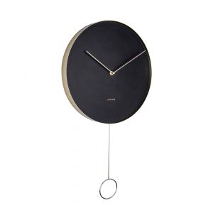 Karlsson Pendulum Wandklok - Metal/Back - 34CM