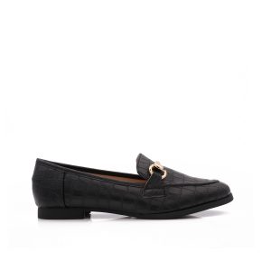La Croco Loafers, Zwart