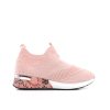 Stretch Knit Sock Sneakers, Roze