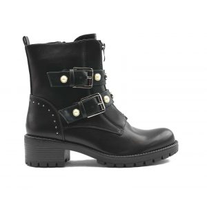 Double Buckle Boots met parels