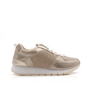 Lage Dames Sneakers, Glitter, Goud