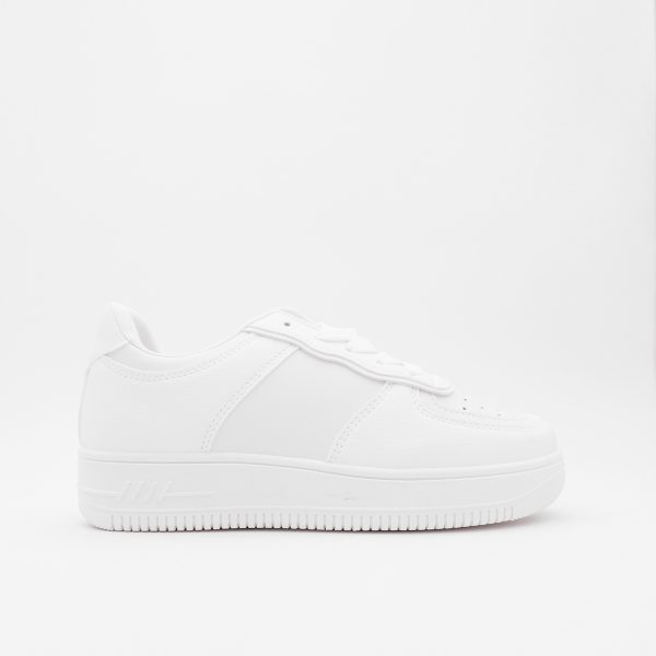 Lage Platform Sneakers, Wit