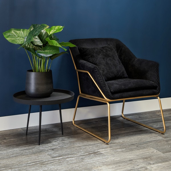 Leitmotiv Fauteuil Glam - Zwart