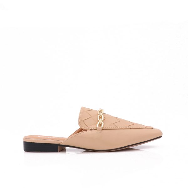Loafer Met Gouden Ketting, Beige