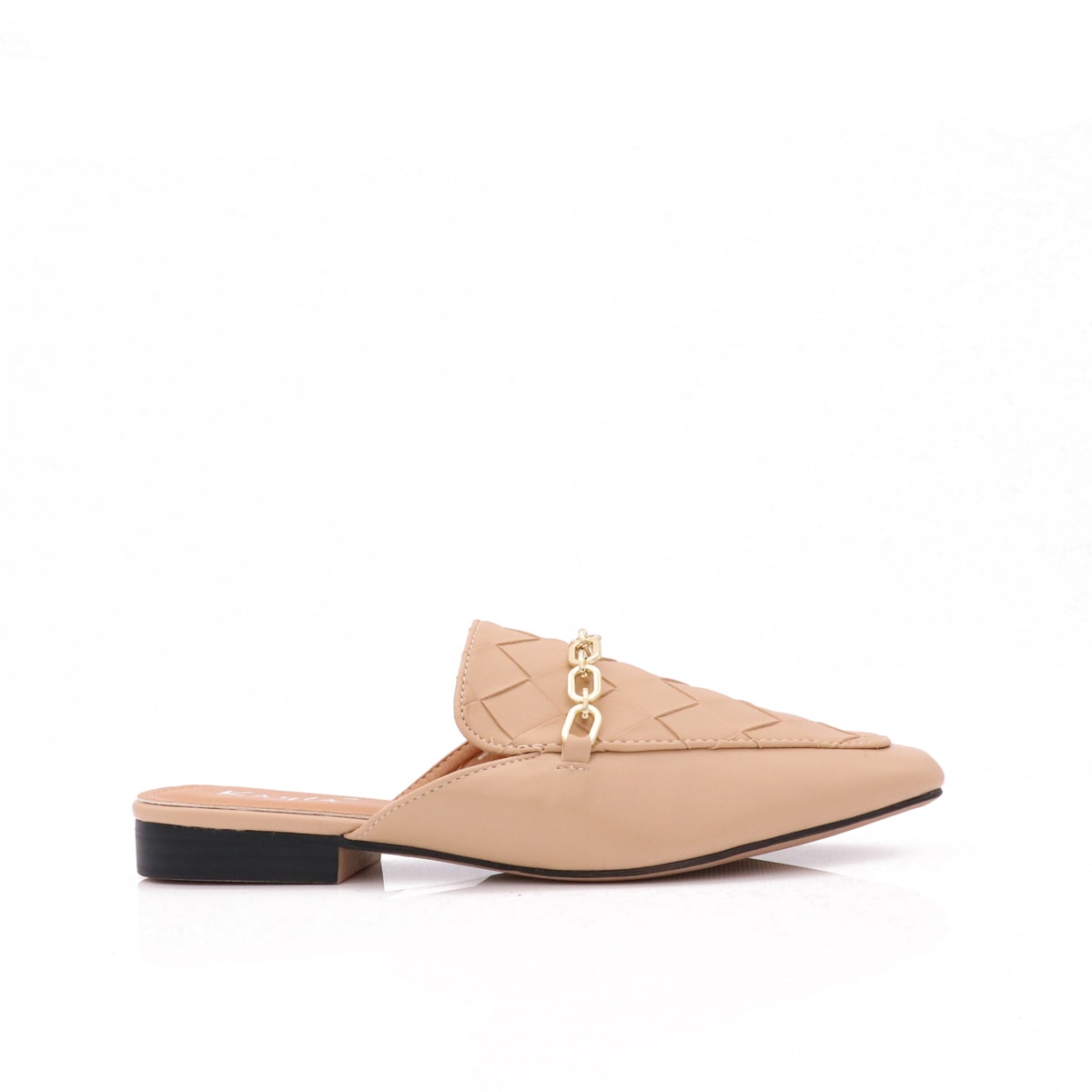 Loafer Met Gouden Ketting, Beige