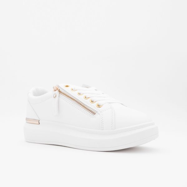 Alex McQ Sneakers Met Sierrits, Wit/Goud