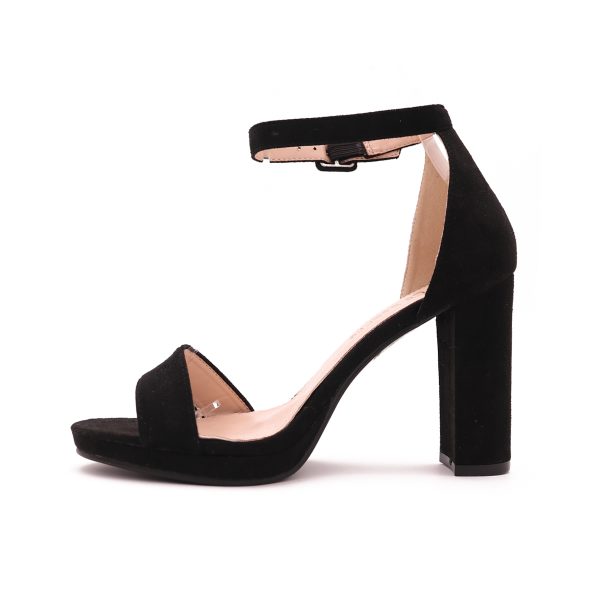 Lola Sandalette Met Blokhak, Zwart