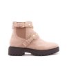 Low Cut Biker Boots Met Parels - Khaki