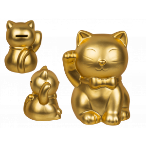 Lucky Cat Spaarpot, Goud