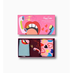 Happy Socks Single Ready To Mingle Gift Box (3-Pack)