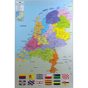 Nederland Provincies, Topografie - Maxi Poster (667/57D)