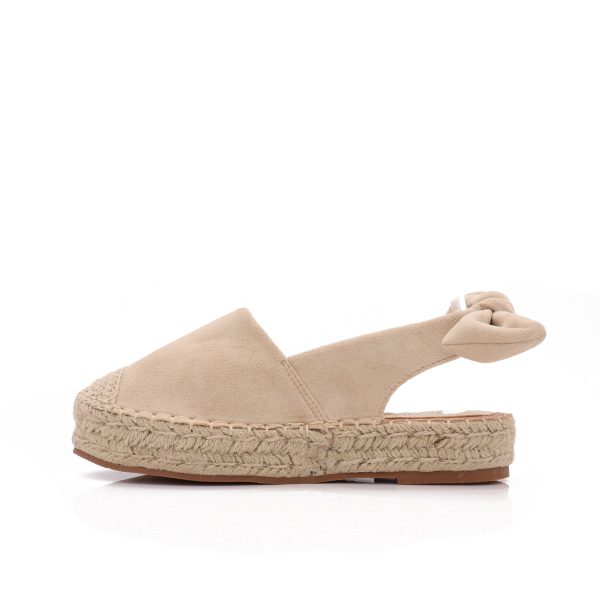 Espadrille Met Strik, Beige
