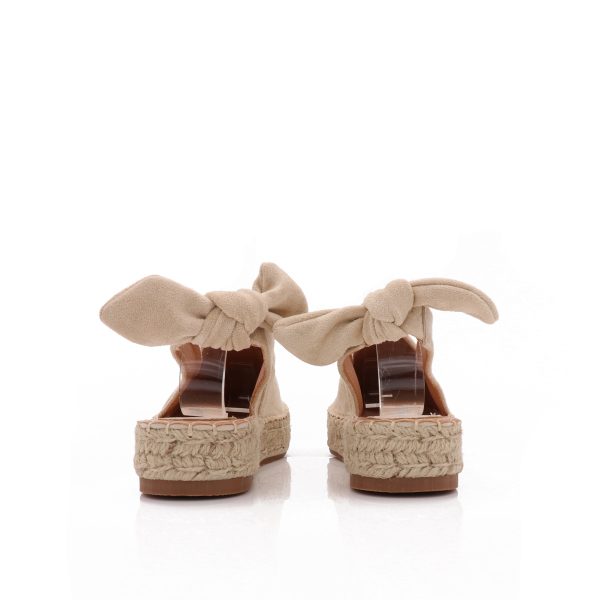 Espadrille Met Strik, Beige