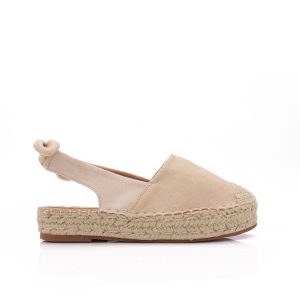 Espadrille Met Strik, Beige