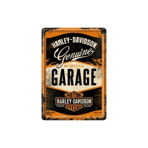 Harley-Davidson Genuine Garage - Metalen Postcard