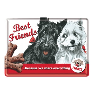 Best Friends - Metalen Postcard