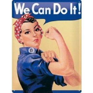 Metalen Wandplaat We Can Do It