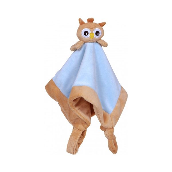 My Teddy knuffeldoek Uil - blauw