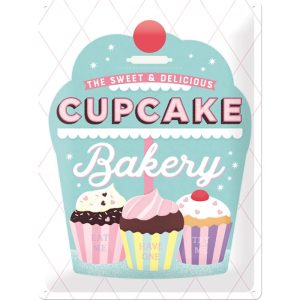 Cupcake Bakery - Metalen Wandplaat