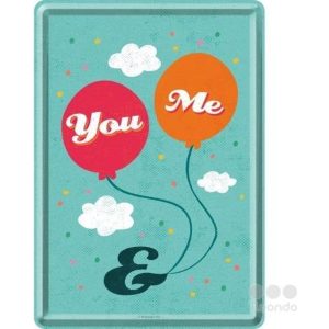 You & Me - Metalen Postcard