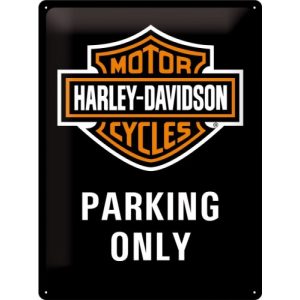 Harley-Davidson Parking Only - Metalen Wandplaat