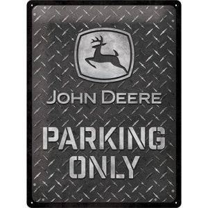 John Deere Parking Only - Metalen Wandplaat