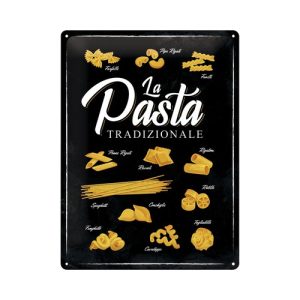 La Pasta - Metalen Wandplaat