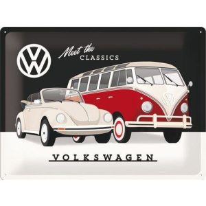 Volkswagen Meet The Classics - Metalen Wandplaat