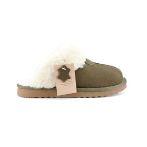 OOG Scuff Suède Pantoffels, Groen v2