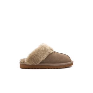 OOG Scuff Suède Pantoffels, Taupe Khaki