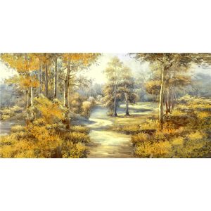 Open Plek In Het Bos - Olieverf Schilderij