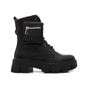 P-Monolith Boots Met Chunky Zolen, Zwart