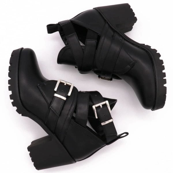 Cut Out Boots Jolie, Zwart