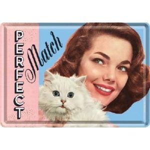 Perfect Match - Metalen Postcard