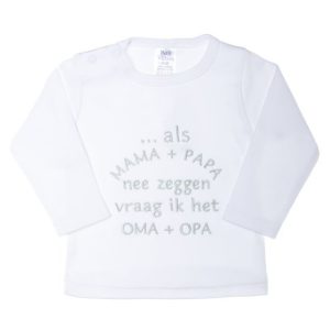 Petit Villain Shirt - Als Mama + Papa Nee Zeggen Vraag Ik Het Oma + Opa