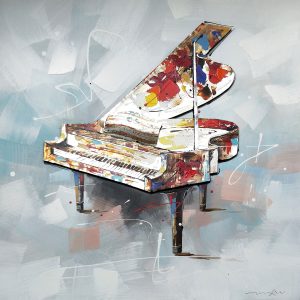 Piano Abstract - Canvas schilderij - Olieverf