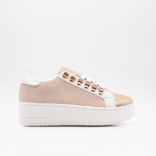 Plateau Sneakers Beige/Gold