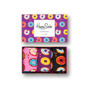 Happy Socks Donut Socks Gift Box (3-Pack)