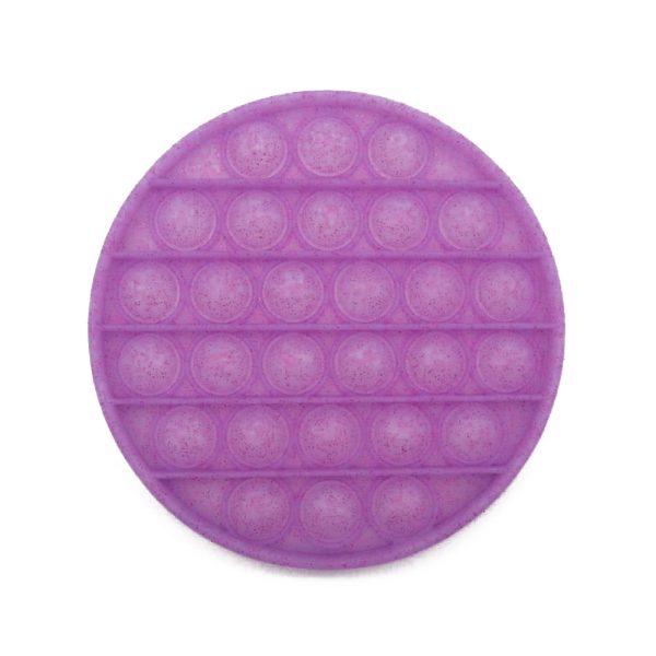 POP IT® Fidget, Glitter Rond, Paars