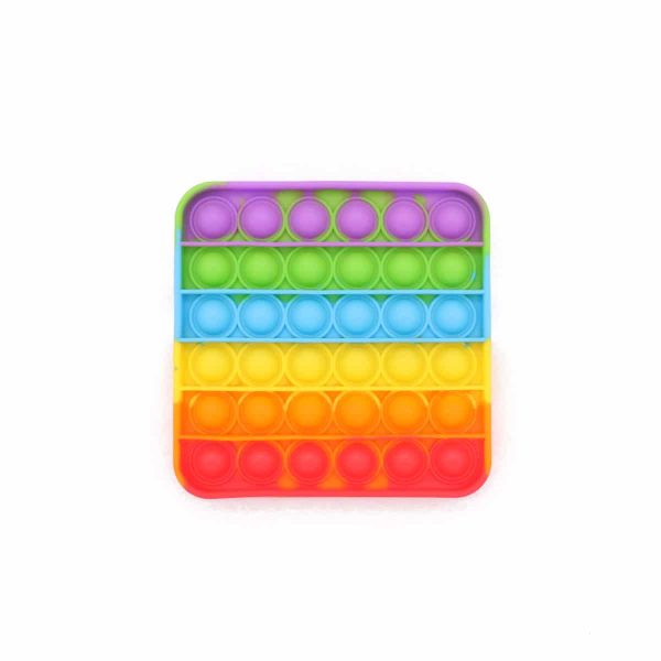 POP IT® Fidget, Vierkant, Regenboog
