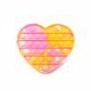 POP IT® Fidget, Tie Dye Hartje, Geel/Roze/Wit