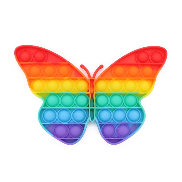 POP IT® Fidget, Vlinder, Regenboog