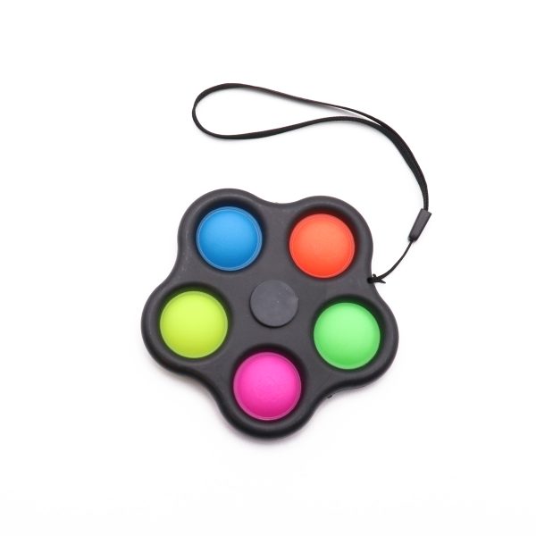 POP IT® Fidget Spinner Bloem, Zwart