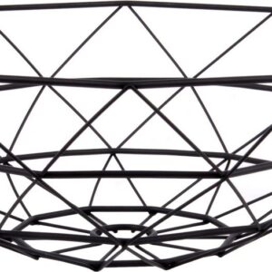 Diamond Cute Iron Fruitschaal - Large - Zwart