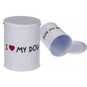 Rond Metalen Blik - I Love My Dog