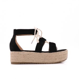 Sandalen Met Plateauzool, Zwart