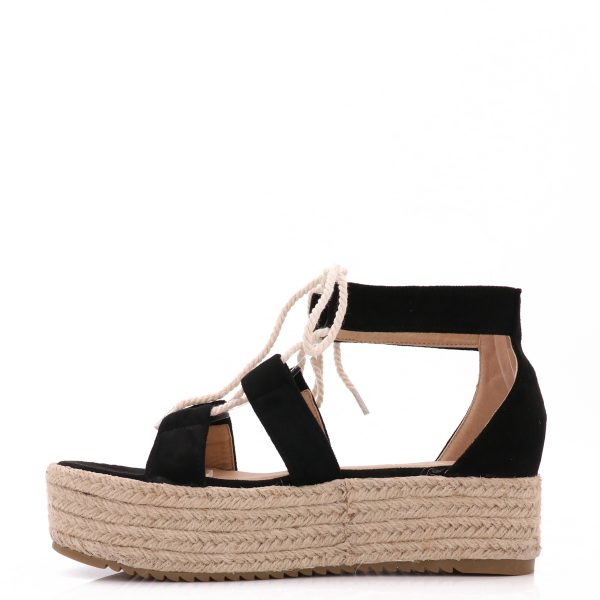 Sandalen Met Plateauzool, Zwart