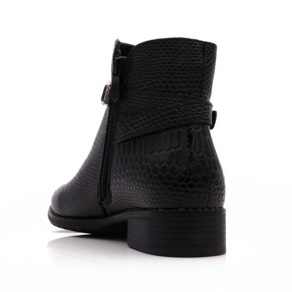Snakeskin Enkellaarsjes Met B-Gesp